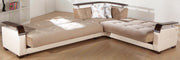 Natural Sectional (Naomi L.Brown) 4 Pieces - Gate FurnitureSleeper Sectional