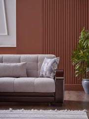 Natural Sectional (Nivus Beige) 4 Pieces - Lara FurnitureSleeper Sectional