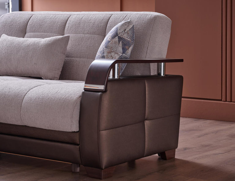 Natural Sectional (Nivus Beige) 4 Pieces - Lara FurnitureSleeper Sectional