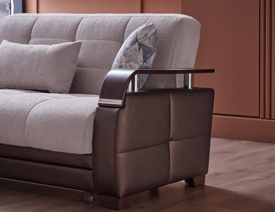 Natural Sectional (Nivus Beige) 4 Pieces - Gate FurnitureSleeper Sectional