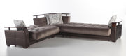 Natural Sectional (Prestige Brown) 4 Pieces - Lara FurnitureSleeper Sectional