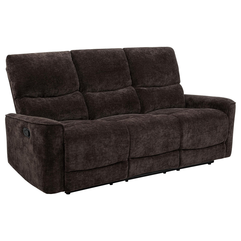 Navarro 2-piece Upholstered Reclining Sofa Set Dark Brown - 609571-S2