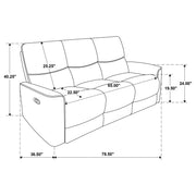 Navarro 2-piece Upholstered Reclining Sofa Set Orange - 609574-S2