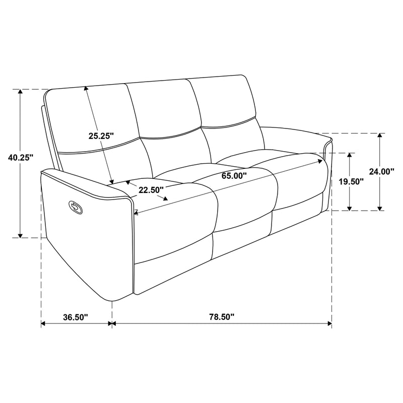 Navarro 2-piece Upholstered Reclining Sofa Set Orange - 609574-S2