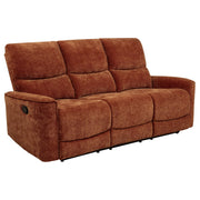 Navarro 3-piece Upholstered Reclining Sofa Set Orange - 609574-S3