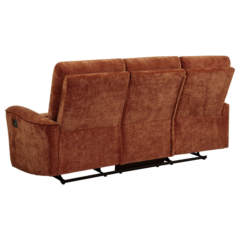 Navarro 3-piece Upholstered Reclining Sofa Set Orange - 609574-S3