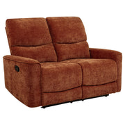 Navarro 3-piece Upholstered Reclining Sofa Set Orange - 609574-S3