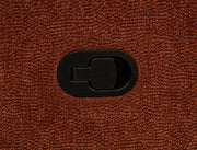 Navarro Chenille Upholstered Glider Recliner Burnt Orange - 609576