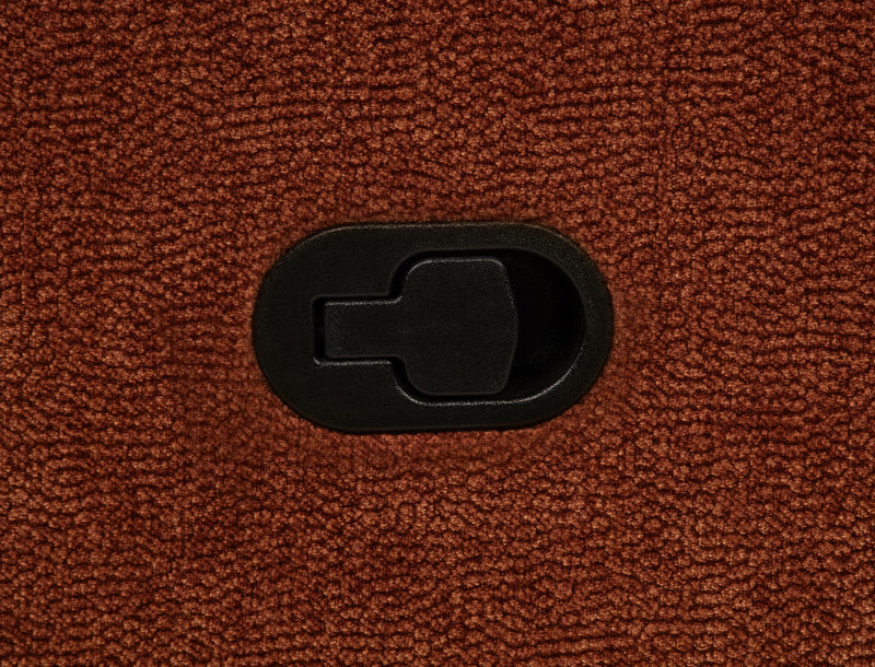 Navarro Chenille Upholstered Glider Recliner Burnt Orange - 609576
