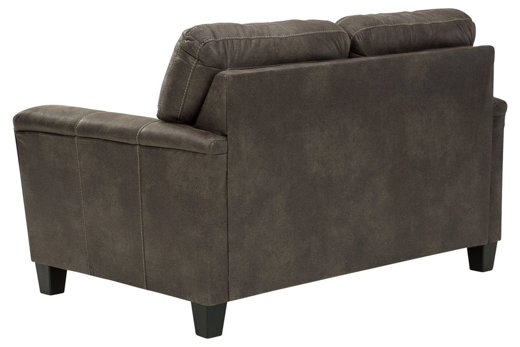 Navi Smoke Loveseat - Gate FurnitureLoveseat