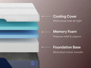 Nectar Luxe Memory Foam White Twin Mattress - M12711