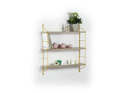 Neelix Triple Shelf in Oak-Yellow - 760-NEE-MT191104