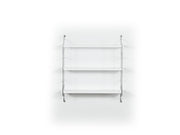 Neelix Triple Shelf in Walnut-Yellow - 760-NEE-MT191102