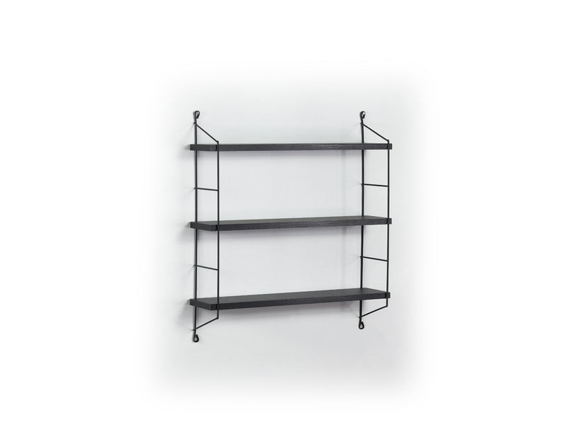 Neelix Triple Shelf in Walnut-Yellow - 760-NEE-MT191102