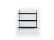 Neelix Triple Shelf in Walnut-Yellow - 760-NEE-MT191102