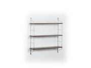 Neelix Triple Shelf in Walnut-Yellow - 760-NEE-MT191102