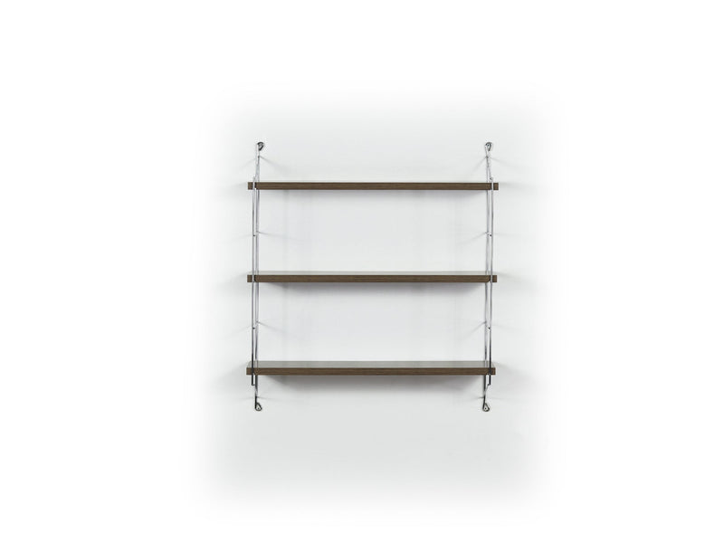 Neelix Triple Shelf in Walnut-Yellow - 760-NEE-MT191102