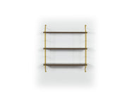 Neelix Triple Shelf in Walnut-Yellow - 760-NEE-MT191102