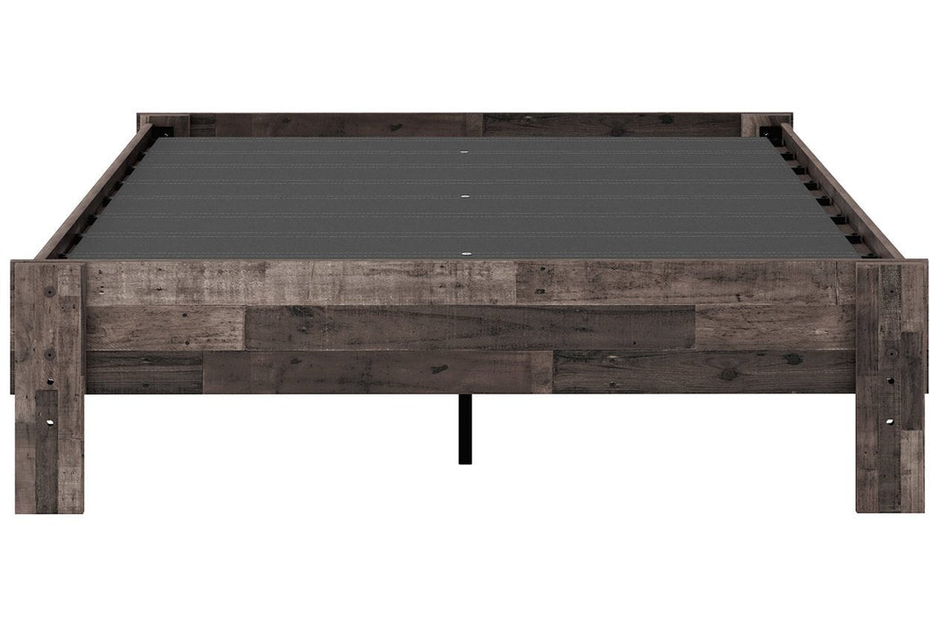 Neilsville Multi Gray Full Platform Bed - Gate FurnitureFull Bed