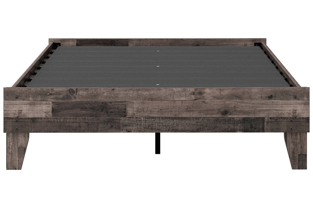 Neilsville Multi Gray Full Platform Bed - Gate FurnitureFull Bed