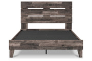 Neilsville Multi Gray Queen Panel Platform Bed - Gate FurnitureQueen Bed