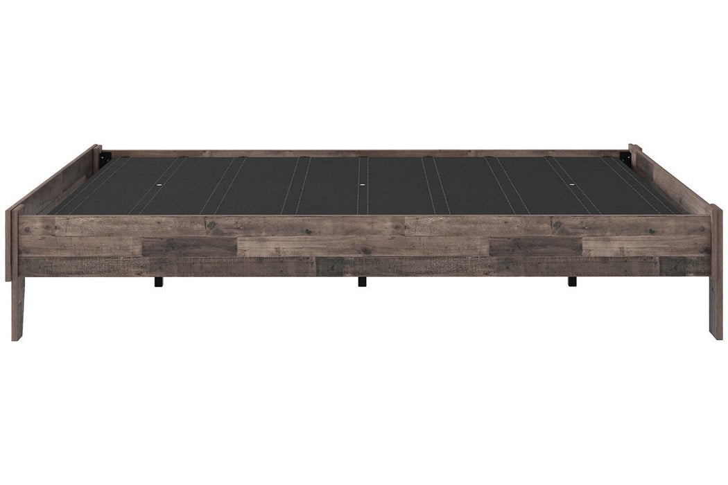 Neilsville Multi Gray Queen Platform Bed - Gate FurnitureQueen Bed