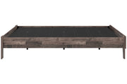 Neilsville Multi Gray Queen Platform Bed - Gate FurnitureQueen Bed