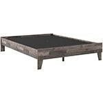 Neilsville Multi Gray Queen Platform Bed - Gate FurnitureQueen Bed