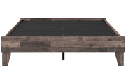 Neilsville Multi Gray Queen Platform Bed - Gate FurnitureQueen Bed