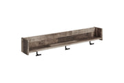 Neilsville Multi Gray Wall Mounted Coat Rack with Shelf - Lara FurnitureOther Products