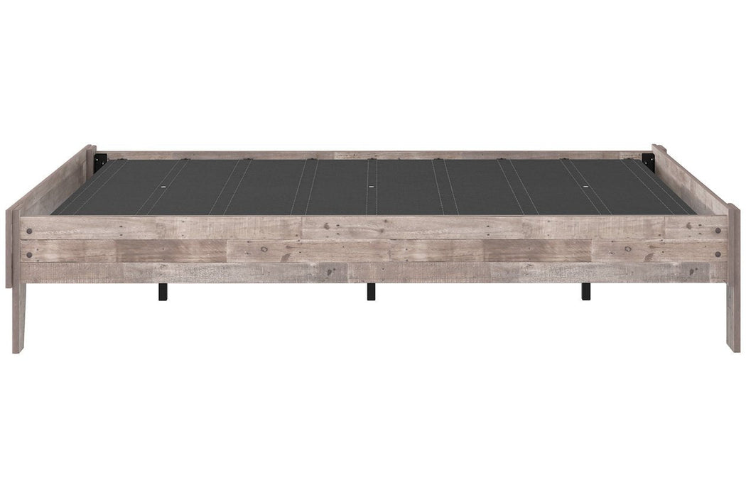 Neilsville Whitewash Full Platform Bed - Gate FurnitureFull Bed
