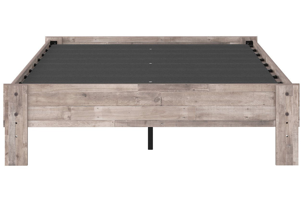Neilsville Whitewash Full Platform Bed - Gate FurnitureFull Bed