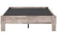 Neilsville Whitewash Full Platform Bed - Gate FurnitureFull Bed