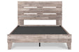 Neilsville Whitewash Queen Panel Platform Bed - Gate FurnitureQueen Bed