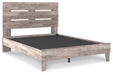 Neilsville Whitewash Queen Panel Platform Bed - Gate FurnitureQueen Bed