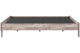 Neilsville Whitewash Queen Platform Bed - Gate FurnitureQueen Bed