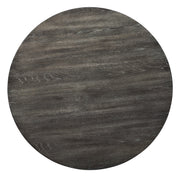 Nelling White-Dark Brown Round Dining Room Set - Lara Furniture
