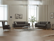 Neo Convertible Loveseat in Dark Grey - 200-SIM-NEO-GIRNE10-2