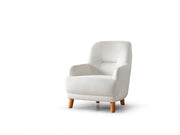 Neo Mustang 4-pieces (2 Sofa & 2 Chair) Livingroom in Cream - Anthracite - 200-ELIF-NEOM-A183-3311