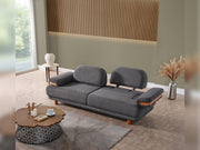 Neo Mustang 4-pieces (2 Sofa & 2 Chair) Livingroom in White - Green - 200-ELIF-NEOM-A187-3311