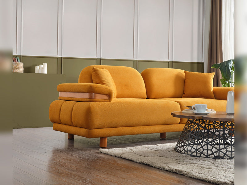 Neo Mustang Convertible Sofa in White - 200-ELIF-NEOM-A184-3