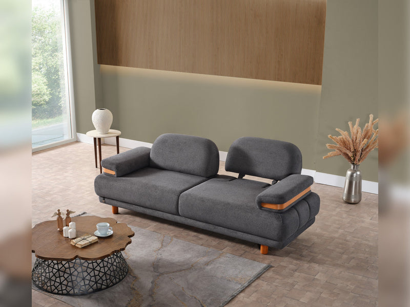 Neo Mustang Convertible Sofa in White - 200-ELIF-NEOM-A184-3