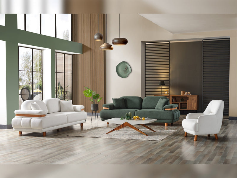 Neo Mustang Convertible Sofa in Yellow - 200-ELIF-NEOM-A185-3