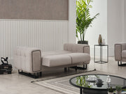 Nero 3-pieces (Sofa & Loveseat & Chair) Livingroom Set Light Grey in Light Grey - 101-NER-GIR02-321