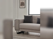 Nero Convertible Loveseat Light Grey in Light Grey - 101-NER-GIR02-2