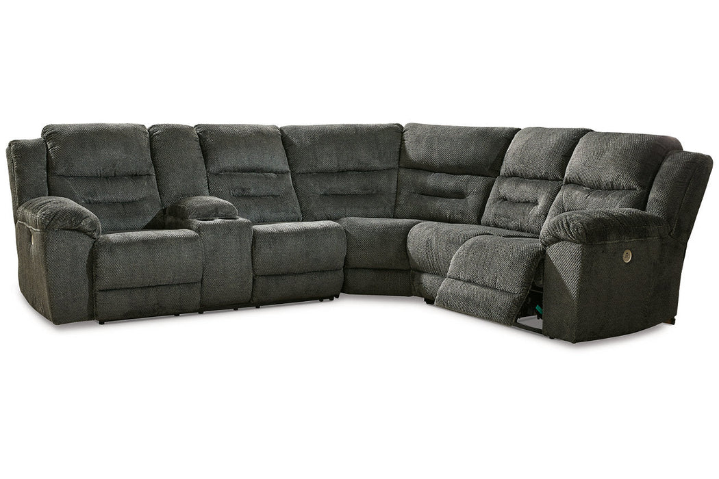 Nettington Smoke 3 - Piece Power Reclining Sectional - Gate FurniturePower Reclining Sectional
