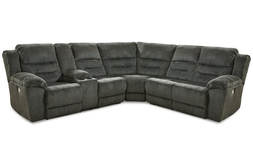 Nettington Smoke 3 - Piece Power Reclining Sectional - Gate FurniturePower Reclining Sectional