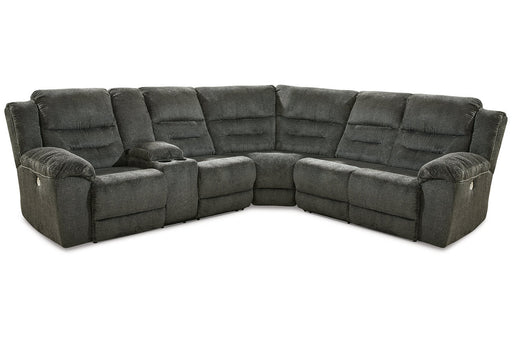 Nettington Smoke 3 - Piece Power Reclining Sectional - Gate FurniturePower Reclining Sectional