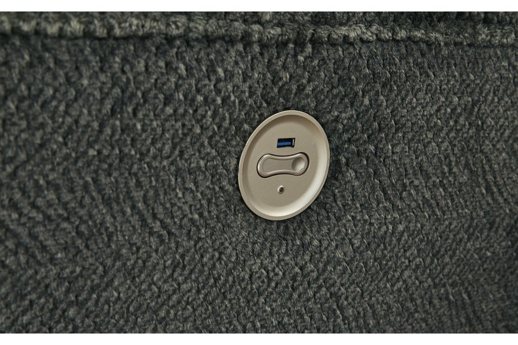 Nettington Smoke 3 - Piece Power Reclining Sectional - Gate FurniturePower Reclining Sectional