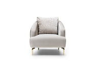 Nevada 3-pieces (Sofa & Loveseat & Chair) Livingroom Set in Beige - 200-ST-NEV-FLORIA07-321